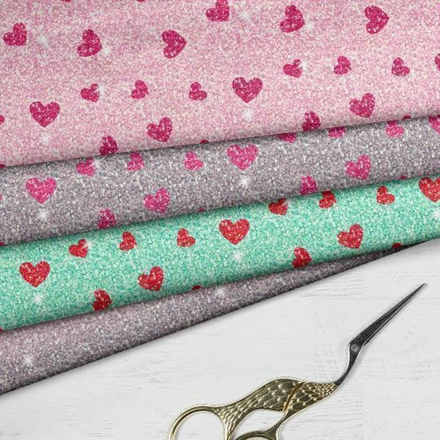 Baumwolle, Glitzer, FakeGlitzer Glitterlove, Hochw. Popeline 3 Baumwolle, Glitzer, FakeGlitzer Glitterlove, Hochw. Popeline – Bild 3