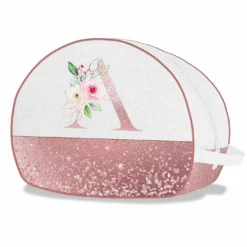 Beautybag, Rosa Mit Wunschbuchstabe (Nähset)