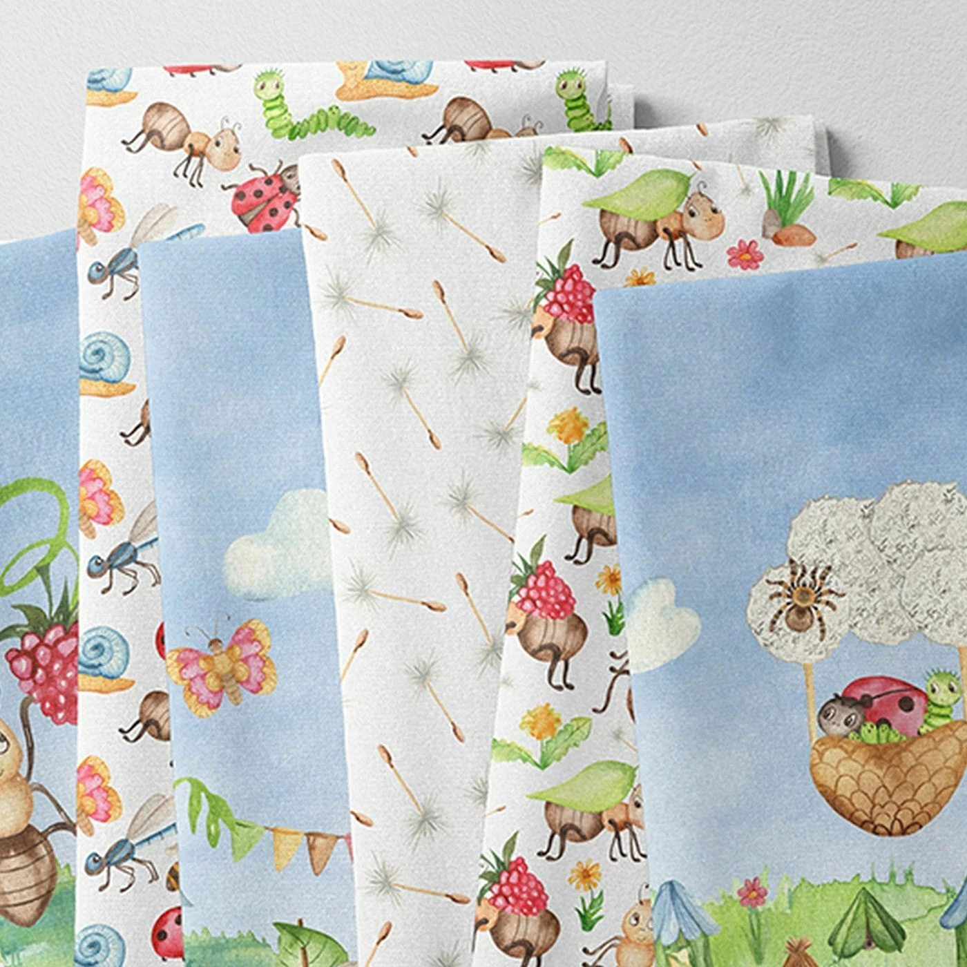 Bio-Jersey Ameisen Mahlzeit, Insektenparty, 2 Bio-Jersey Ameisen Mahlzeit, Insektenparty, – Bild 2