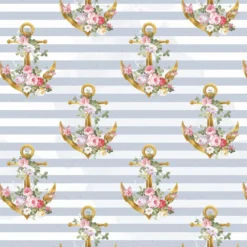 Bio-Jersey, Anker, Blumen, Seagirls, Maritim