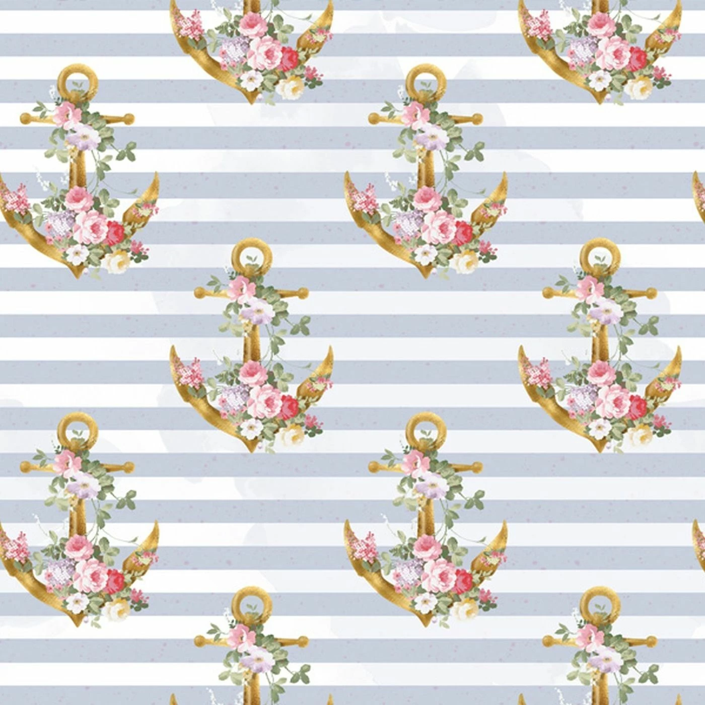 Bio-Jersey, Anker, Blumen, Seagirls, Maritim 1 Bio-Jersey, Anker, Blumen, Seagirls, Maritim