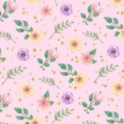 Bio-Jersey, Blumen Auf Rosa, Baumhaus Adventure