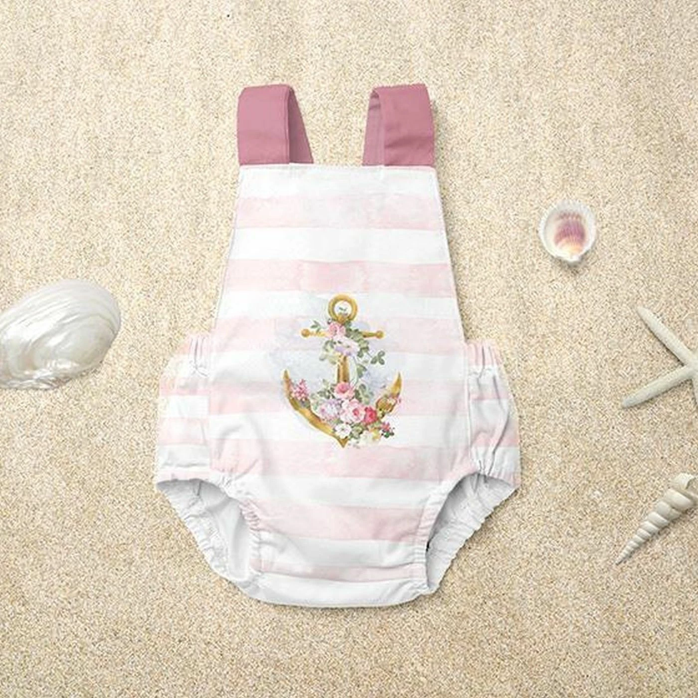 Bio-Jersey, Blumen, Zacken, Seagirls, Maritim 5 Bio-Jersey, Blumen, Zacken, Seagirls, Maritim – Bild 5