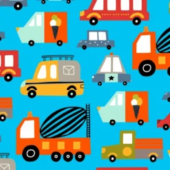 Bio-Jersey, City Cars, Autos Auf Blau