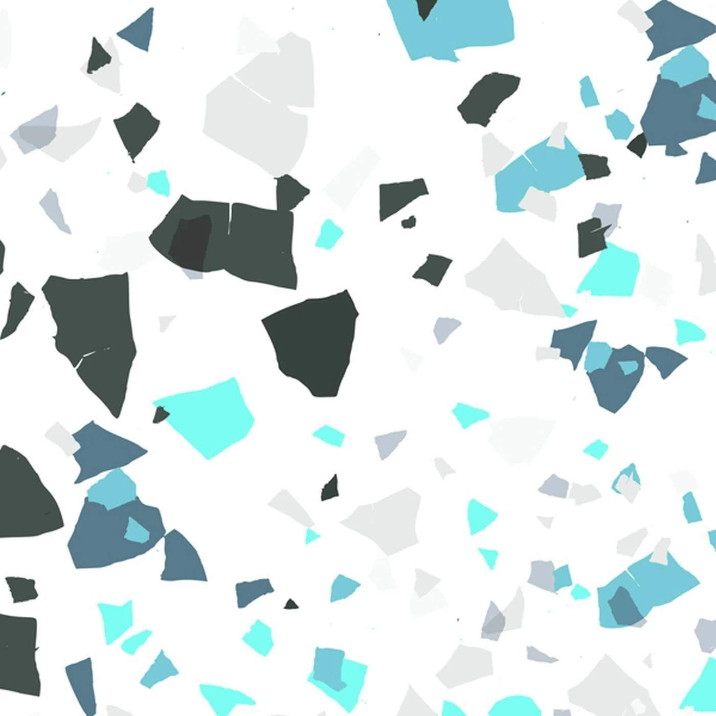 Bio-Jersey, City Trip, Türkis Terrazzo 1 Bio-Jersey, City Trip, Türkis Terrazzo