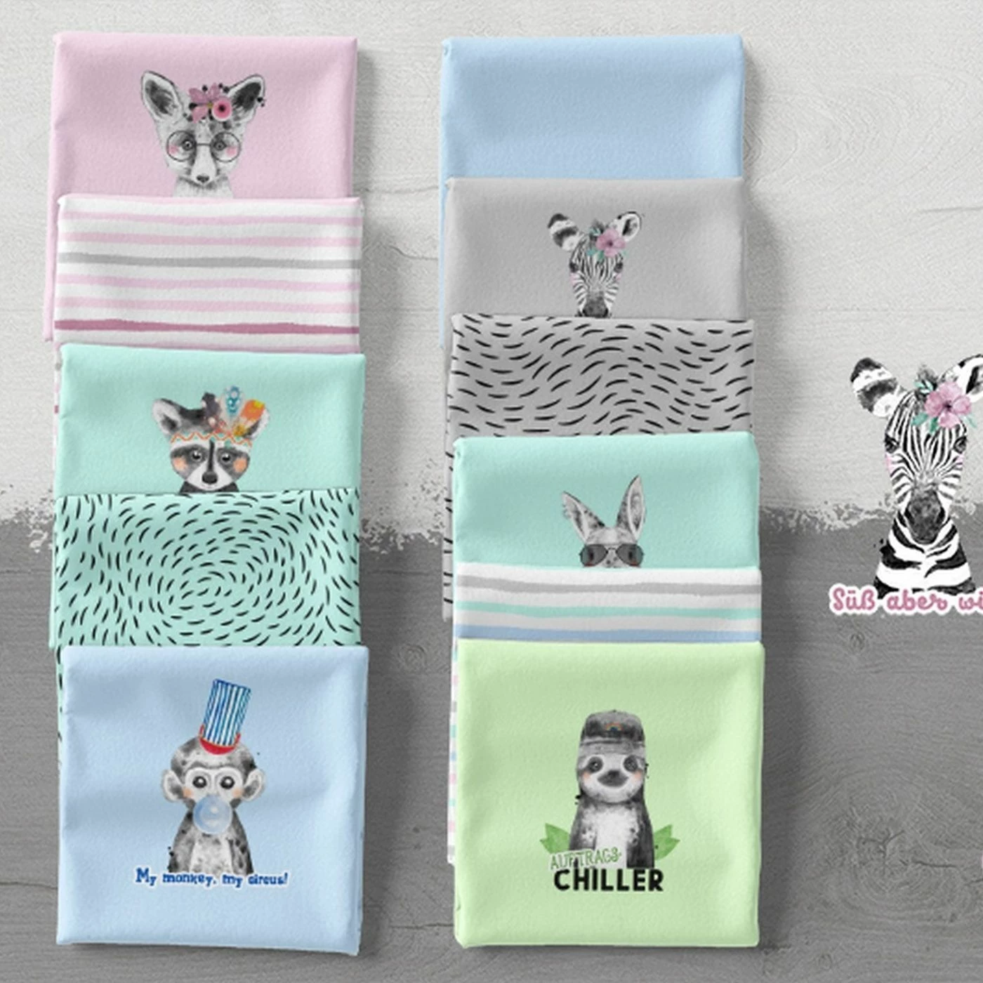 Bio-Jersey, Cool And Cute, Uni Rosa, Kombi, Jersey 2 Bio-Jersey, Cool And Cute, Uni Rosa, Kombi, Jersey – Bild 2