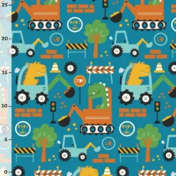 Bio-Jersey, Dinos At Work, Blau