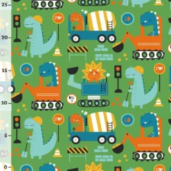 Bio-Jersey, Dinos At Work, Grün