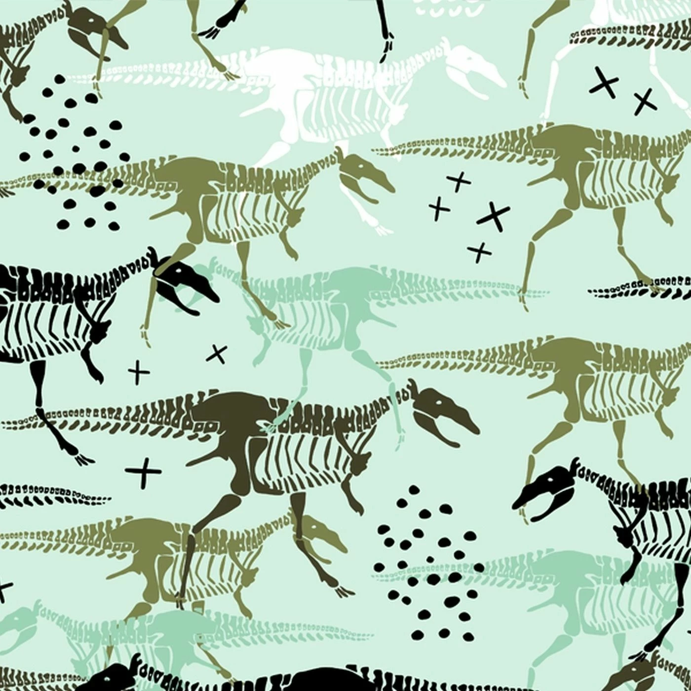 Bio-Jersey, Dinosaurier, Scandic Kids 1 Bio-Jersey, Dinosaurier, Scandic Kids