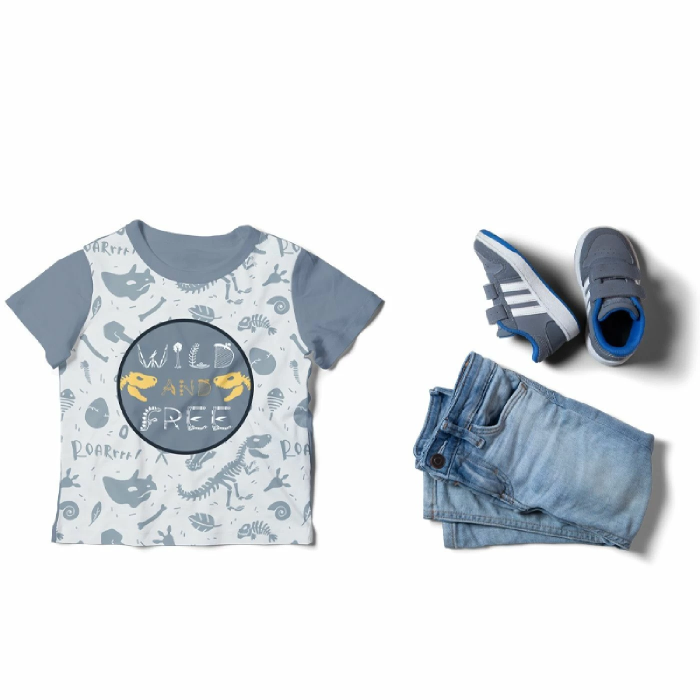 Bio-Jersey, Dinosaurier Spuren 4 Bio-Jersey, Dinosaurier Spuren – Bild 4