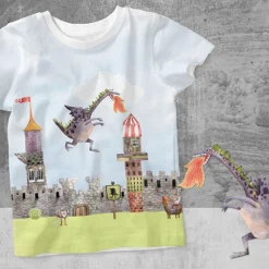 Bio-Jersey, Drachen, Ritterwelt -Outlet STOFFWELTEN Store bio jersey drachen ritterwelt5