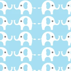 Bio-Jersey, Elefanten-Freunde Blau Weiss, ElefantenLiebe