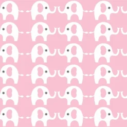 Bio-Jersey, Elefanten-Freunde Rosa Weiss, ElefantenLiebe