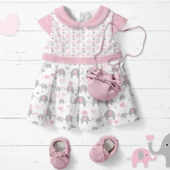 Bio-Jersey, Elefanten-Freunde Rosa Weiss, ElefantenLiebe -Outlet STOFFWELTEN Store bio jersey elefanten freunde rosa weiss elefantenliebe3