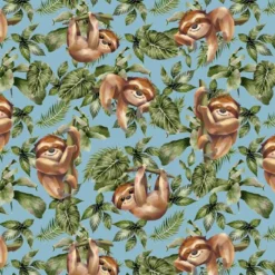 Bio-Jersey, Fiete Das Faultier, Auf Blau