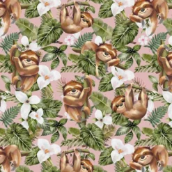 Bio-Jersey, Fiete Das Faultier, Auf Rosa