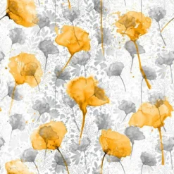 Bio-Jersey FLOWERLEAVES Vintage Flower Love