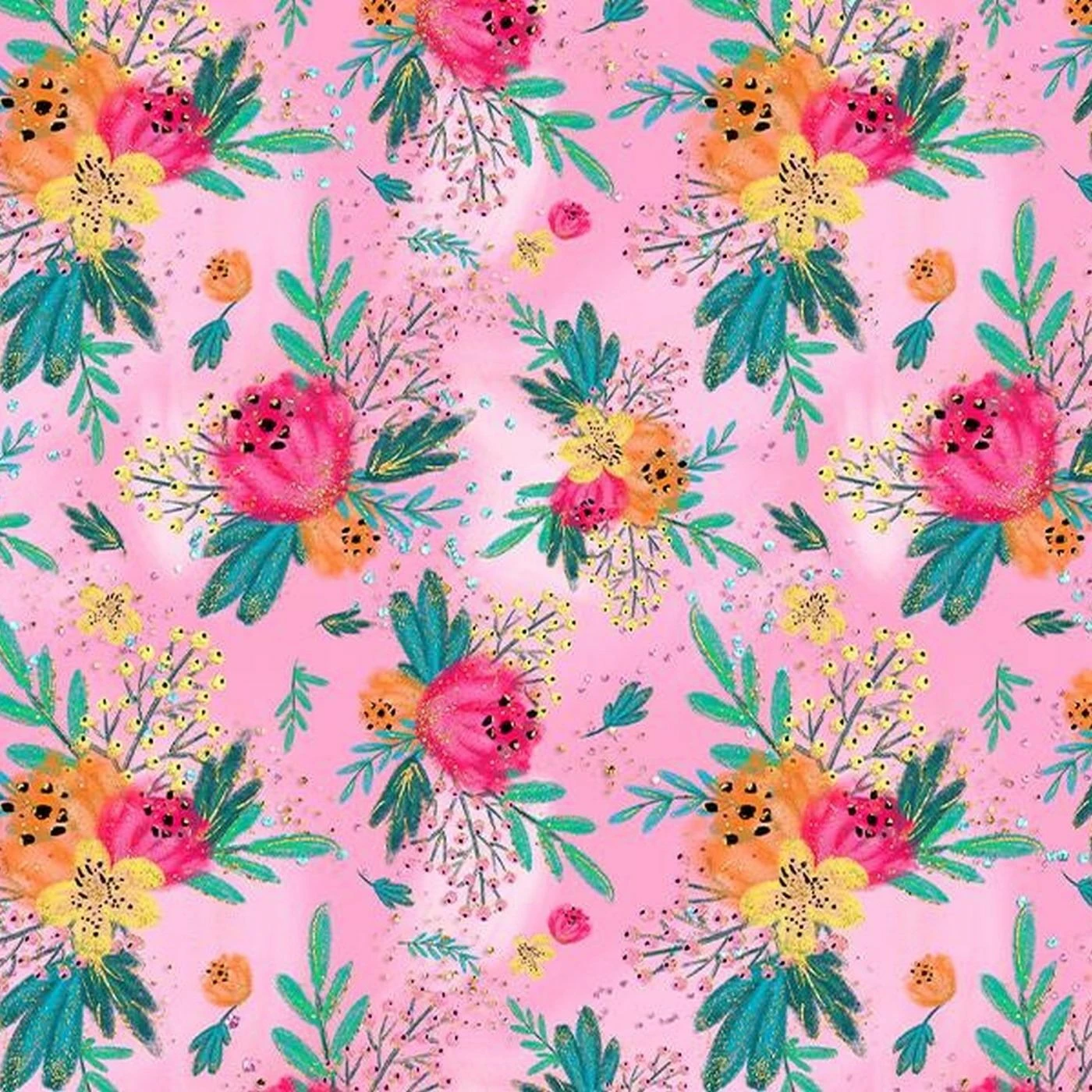 Bio-Jersey, Flowers, Känguru & Koala 1 Bio-Jersey, Flowers, Känguru & Koala