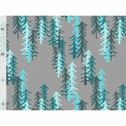 Bio-Jersey, Forest Childhood, Bäume Türkis