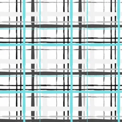 Bio-Jersey, Forest Childhood, Kariert Türkis