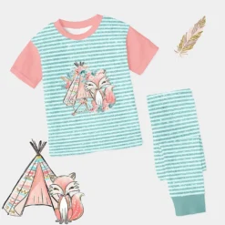 Bio-Jersey, Fox Dreams, Türkis, Fuchsliebe -Outlet STOFFWELTEN Store bio jersey fox dreams tuerkis fuchsliebe4