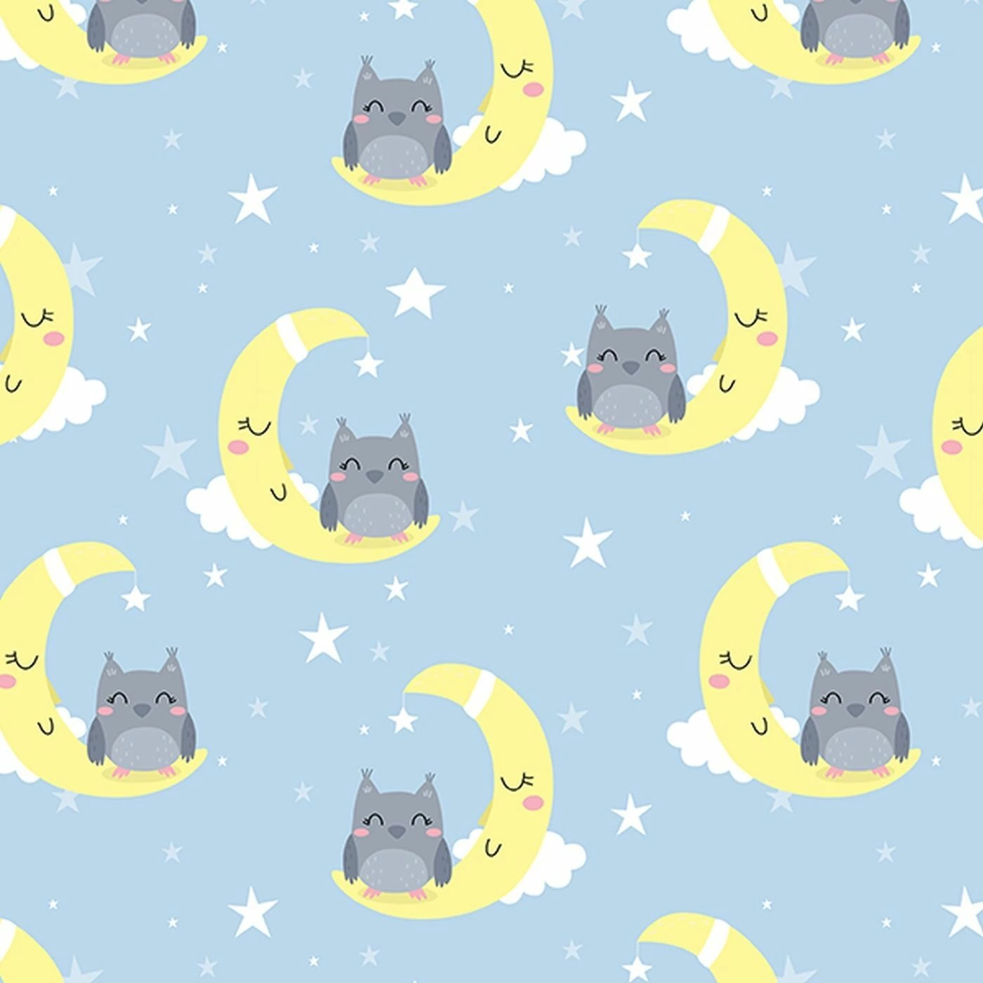 Bio-Jersey, Furry Friends, Eule 1 Bio-Jersey, Furry Friends, Eule