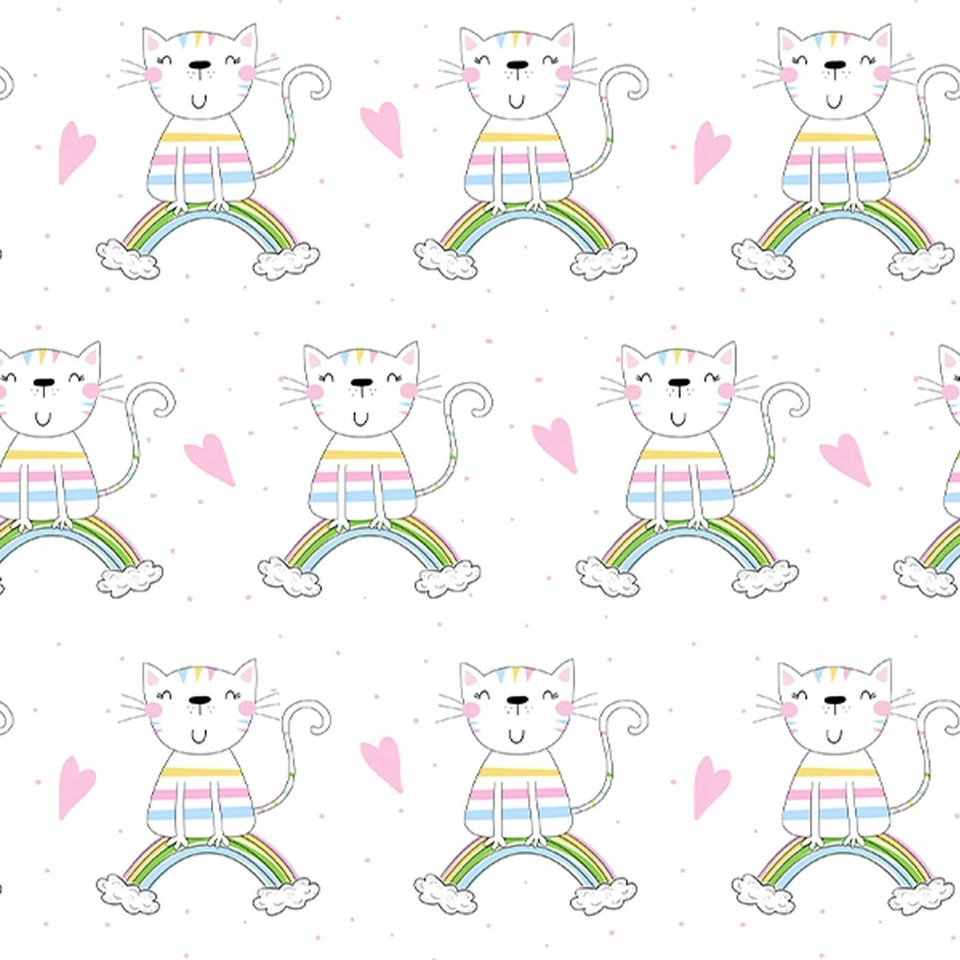 Bio-Jersey, Furry Friends, Katze, Herz 1 Bio-Jersey, Furry Friends, Katze, Herz