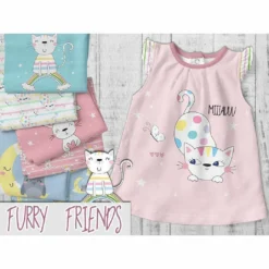 Bio-Jersey, Furry Friends, Katze, Sterne 5 Bio-Jersey, Furry Friends, Katze, Sterne -Outlet STOFFWELTEN Store bio jersey furry friends katze sterne3