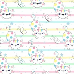 Bio-Jersey, Furry Friends, Katze, Streifen