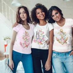 Bio-Jersey, Girl, Seagirls, Maritim -Outlet STOFFWELTEN Store bio jersey girl seagirls maritim4