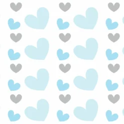 Bio-Jersey, Herzen Blau, ElefantenLiebe