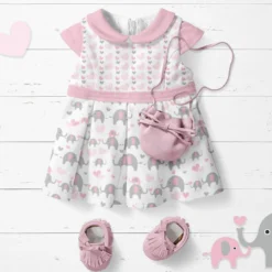 Bio-Jersey, Herzen Rosa, ElefantenLiebe -Outlet STOFFWELTEN Store bio jersey herzen rosa elefantenliebe3