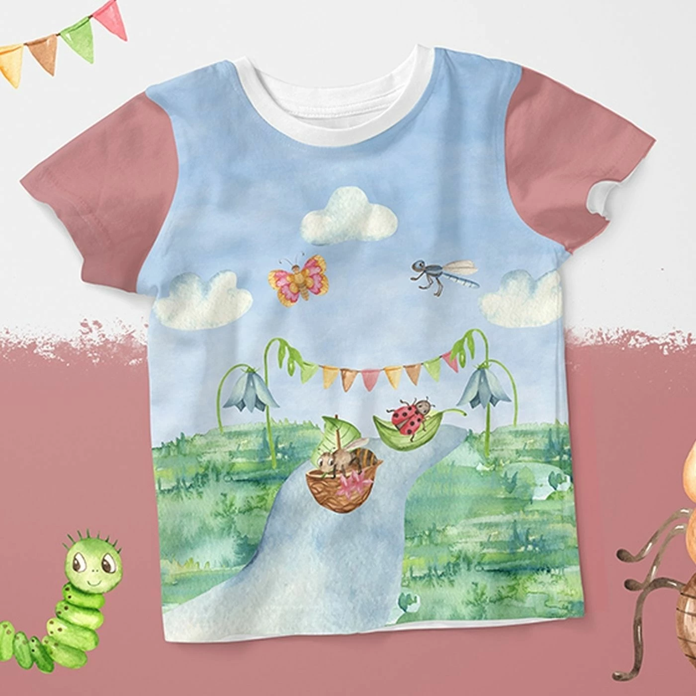 Bio-Jersey Insekten-Freunde, Insektenparty, 3 Bio-Jersey Insekten-Freunde, Insektenparty, – Bild 3