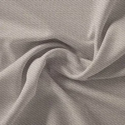 Bio-Jersey, Jeans-Jersey Uni Taupe, Jeansblumen-Kombi Jeanslook