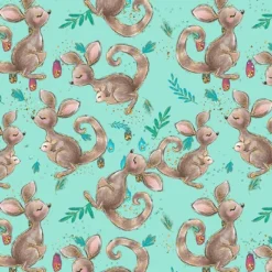 Bio-Jersey, Kängurus Türkis, Känguruh & Koala