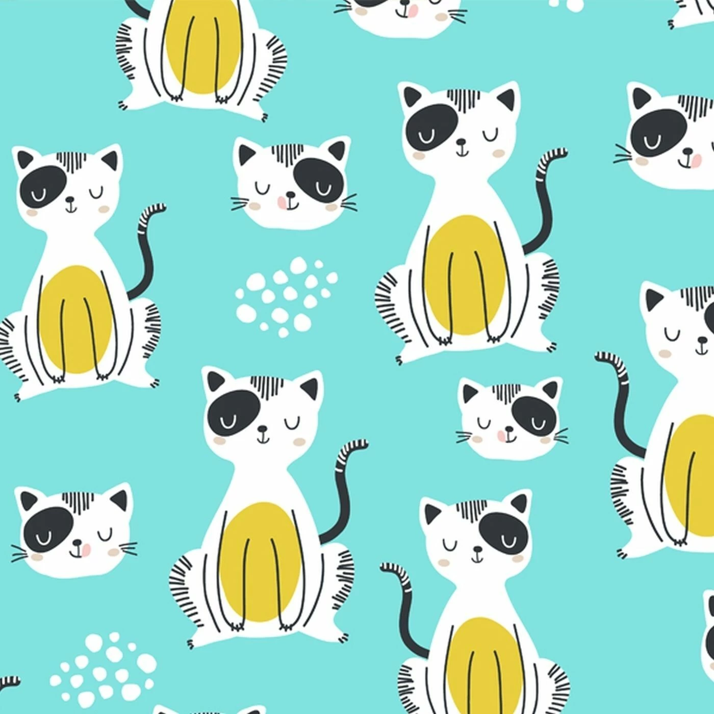 Bio-Jersey, Katzen, Scandic Kids II 1 Bio-Jersey, Katzen, Scandic Kids II