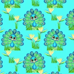 Bio-Jersey, Kleine Glotzies, Kombi Pfau