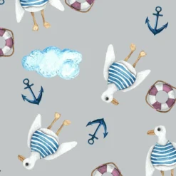 Bio-Jersey, Kleiner Kapitän, Möwen Grau