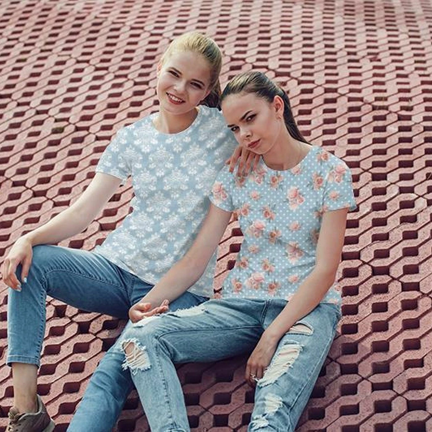 Bio-Jersey, Lace Roses, Rosen, Summer Jeans 8 Bio-Jersey, Lace Roses, Rosen, Summer Jeans – Bild 8