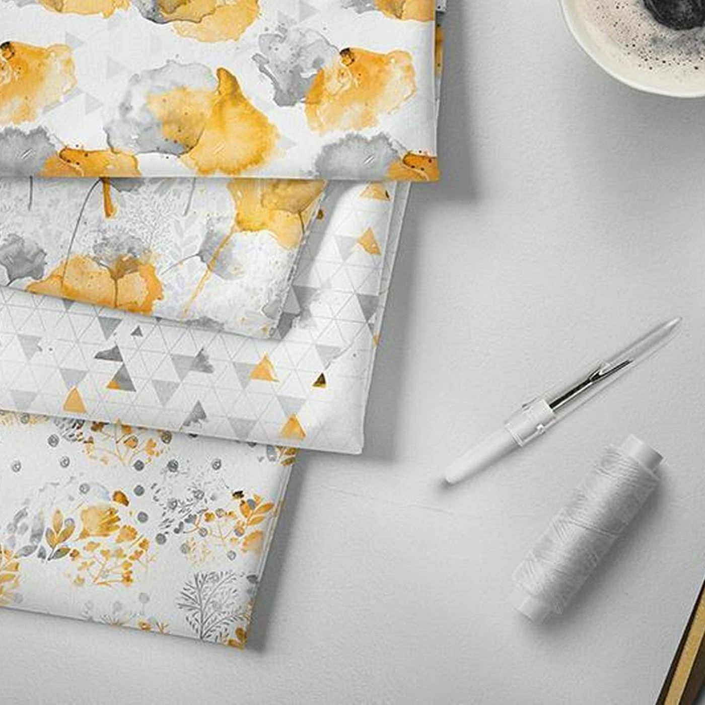 Bio-Jersey Like Gingko, Vintage Flower Love 2 Bio-Jersey Like Gingko, Vintage Flower Love – Bild 2