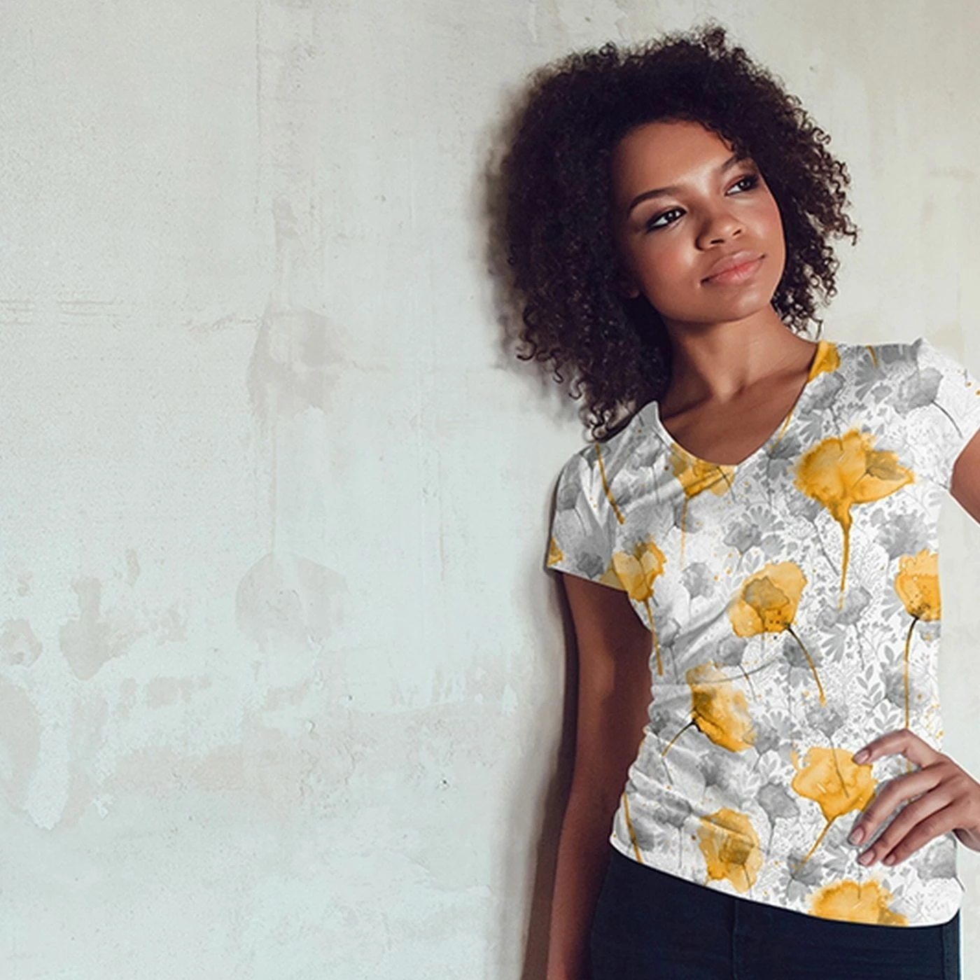 Bio-Jersey Like Gingko, Vintage Flower Love 6 Bio-Jersey Like Gingko, Vintage Flower Love – Bild 6