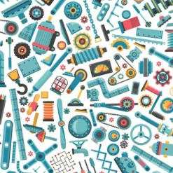 Bio-Jersey, Maschinenteile Allover By Little Constructor