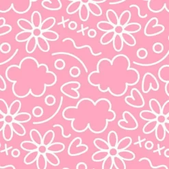 Bio-Jersey, Meerschweinchen, Motive,Rosa