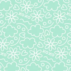 Bio-Jersey, Meerschweinchen, Motive,Türkis