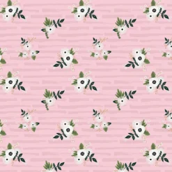 Bio-Jersey, Mini-Blümchen, Rehkitz