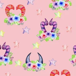 Bio-Jersey, Monster Hörner Rosa, Monsterstark