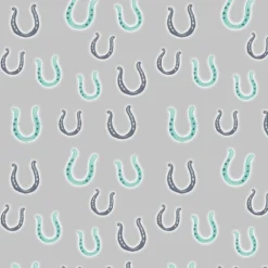 Bio-Jersey, Ponyflüsterin, Hufeisen Auf Grau