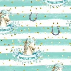 Bio-Jersey, Ponyflüsterin, Mint, Streifen