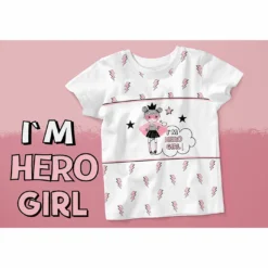 Bio-Jersey, Punkte Weiss Auf Rosa, Hero Girl -Outlet STOFFWELTEN Store bio jersey punkte weiss auf rosa hero girl6