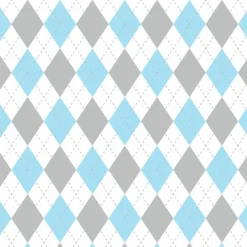 Bio-Jersey, Rauten Blau, ElefantenLiebe